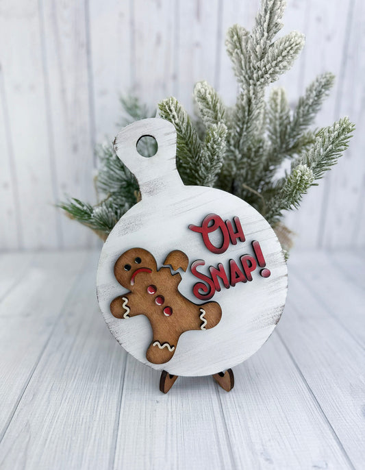 OH SNAP! Gingerbread man breadboard