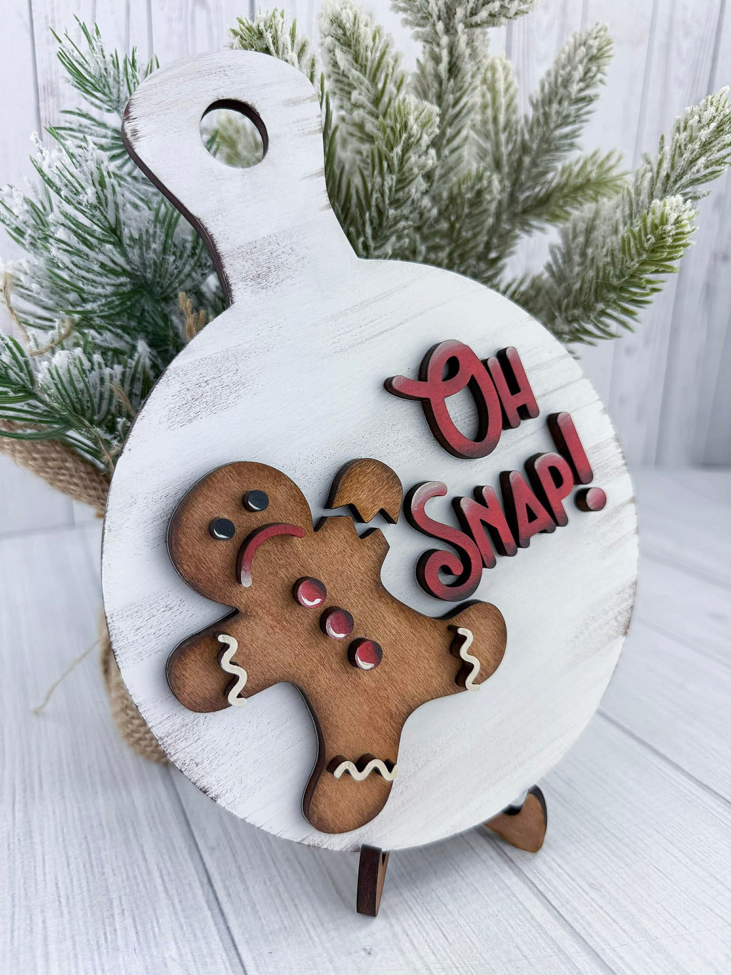 OH SNAP! Gingerbread man breadboard