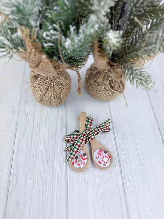 Peppermint Sprinkle Decorative Spoons - Set of 2 - ONLY SET AVAILABLE