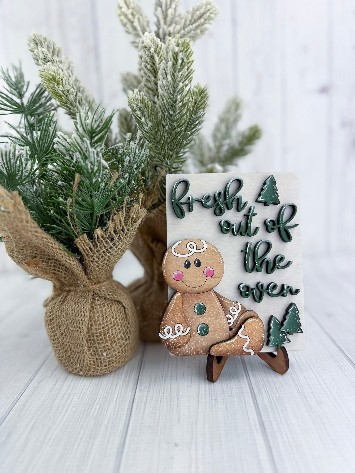 Gingerbread Holiday Tray Set