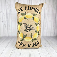 Load image into Gallery viewer, Bee Humble Bee Kind Pillow
