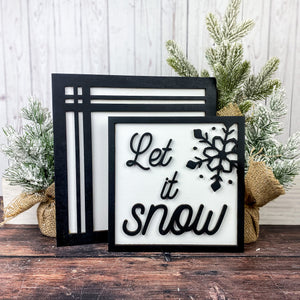 Let it Snow sign set