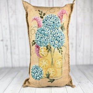 Lemonade Floral Mason Jar Pillow