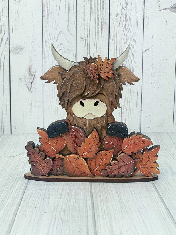 Fall Highland Cow Decor