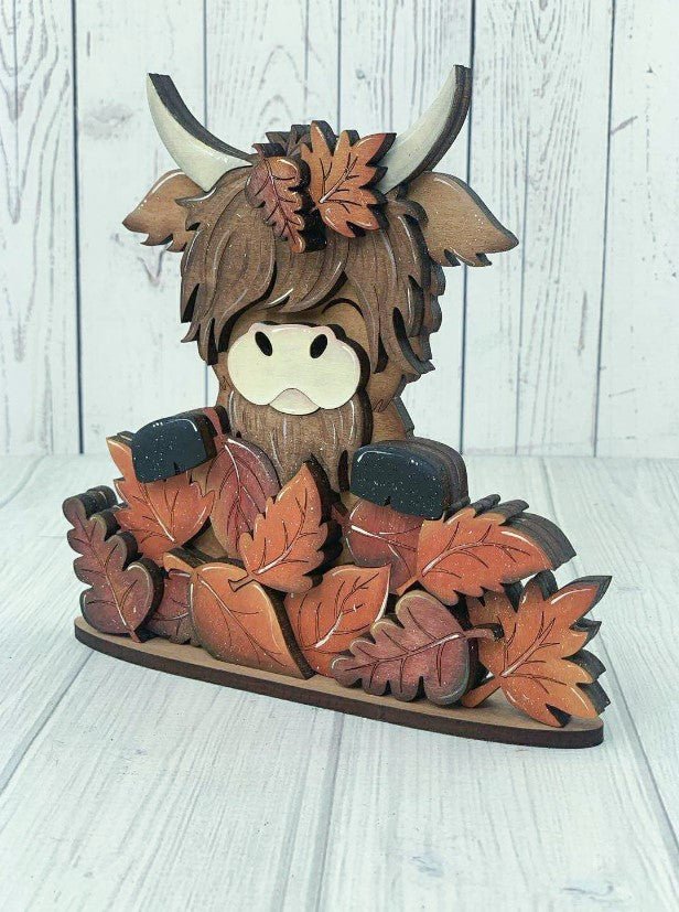 Fall Highland Cow Decor