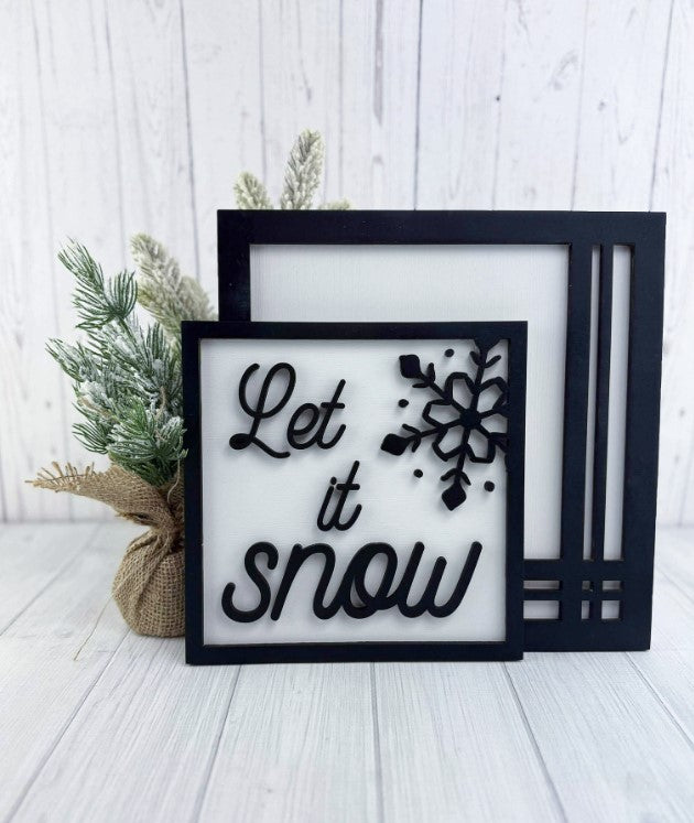 Let it Snow sign set