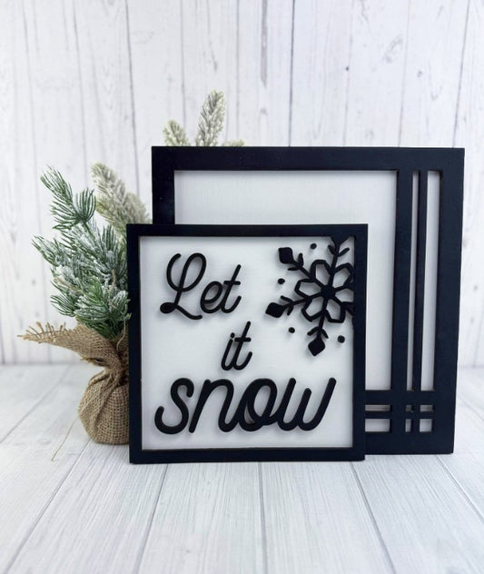 Let it Snow sign set