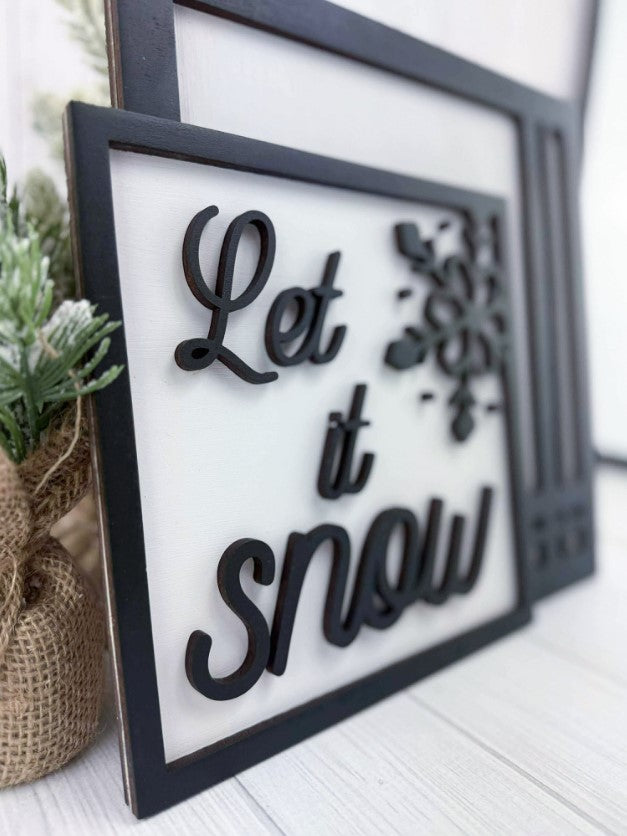 Let it Snow sign set