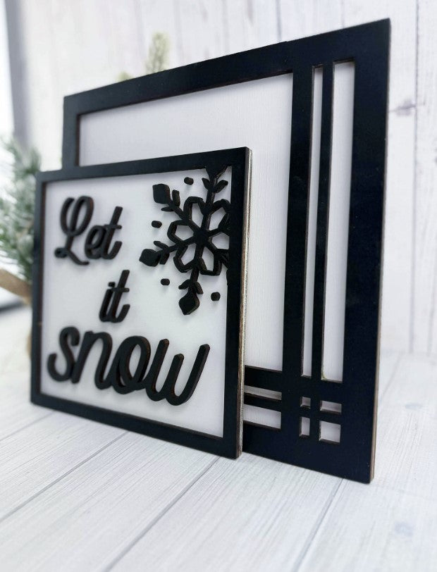 Let it Snow sign set