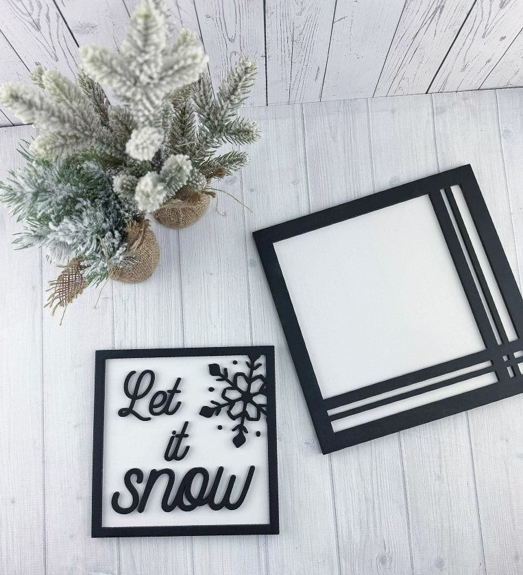 Let it Snow sign set
