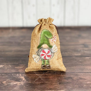 Holiday Peppermint Gnome Bag