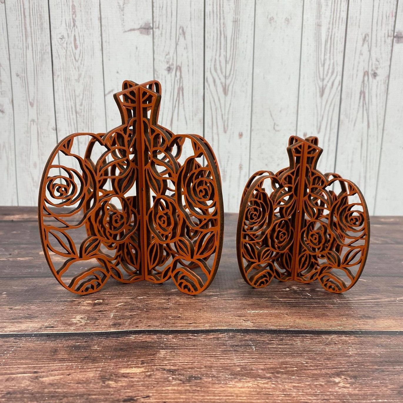 3D Floral Pumpkins