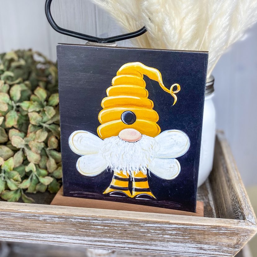 Bee Gnome Print & Stand