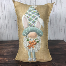 Load image into Gallery viewer, Sage Easter Gnome Porch Pillow
