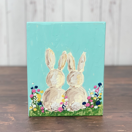 Palette Knife Bunny sign
