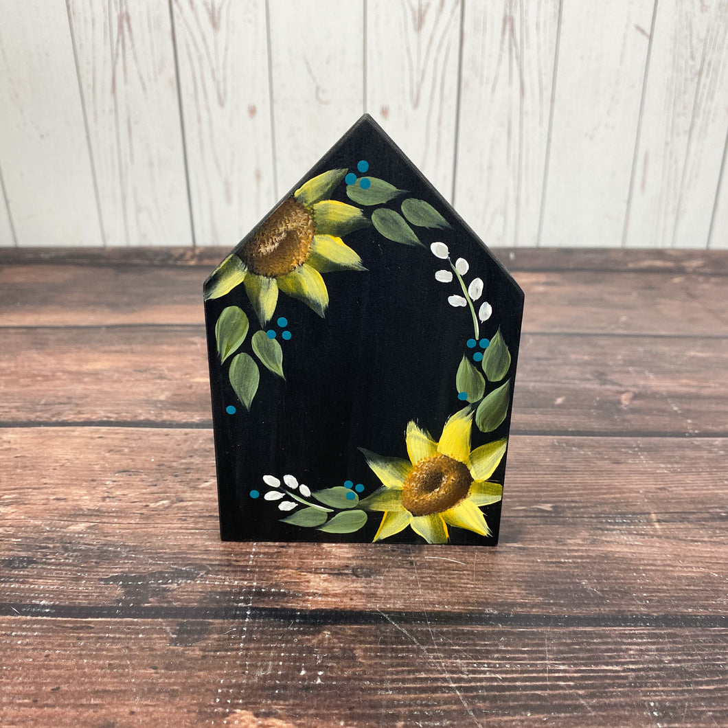 Hand-painted Sunflower House Mini Sign