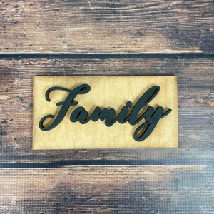 Family Tiered Tray Sign - Home Decor sign