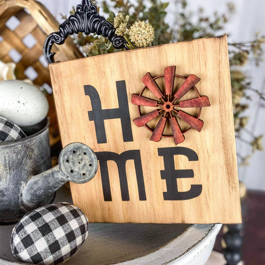 Windmill Home Sign