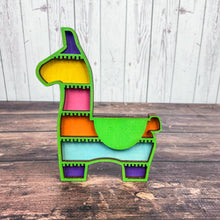 Load image into Gallery viewer, Alpaca Piñata Cinco de Mayo sign - Cinco de Mayo tiered tray decor
