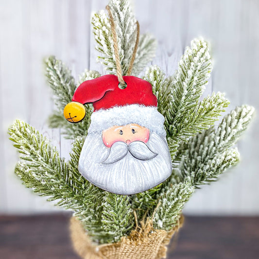 Santa Ornament with bell on hat