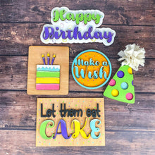 Load image into Gallery viewer, Happy birthday 3d sign - Birthday party decor sign
