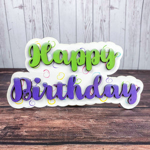 Happy birthday sign bundle - Birthday party decor signs