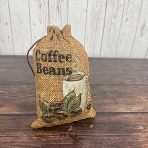 Coffee Beans Burlap Bag