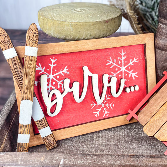 Brrr sign framed