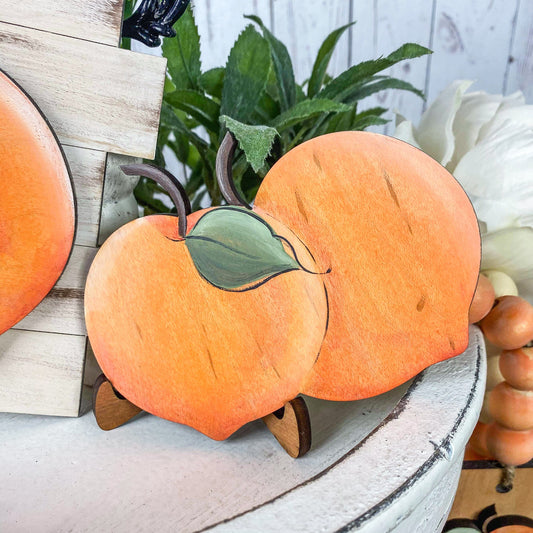 3D peaches home decor small sign