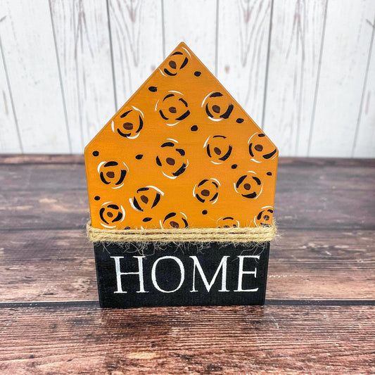 Cheetah Home Wood Sign