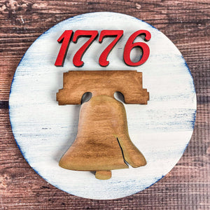 1776 3D Liberty Bell Mini Sign