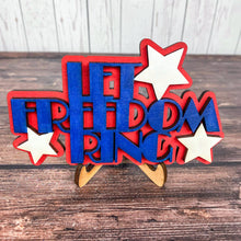 Load image into Gallery viewer, Let Freedom Ring 3D Mini Sign
