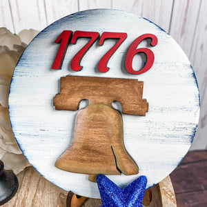 1776 3D Liberty Bell Mini Sign