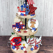 Load image into Gallery viewer, Patriotic Stars and Stripes 3D tag
