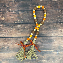 Load image into Gallery viewer, Fall Wood Bead Garland
