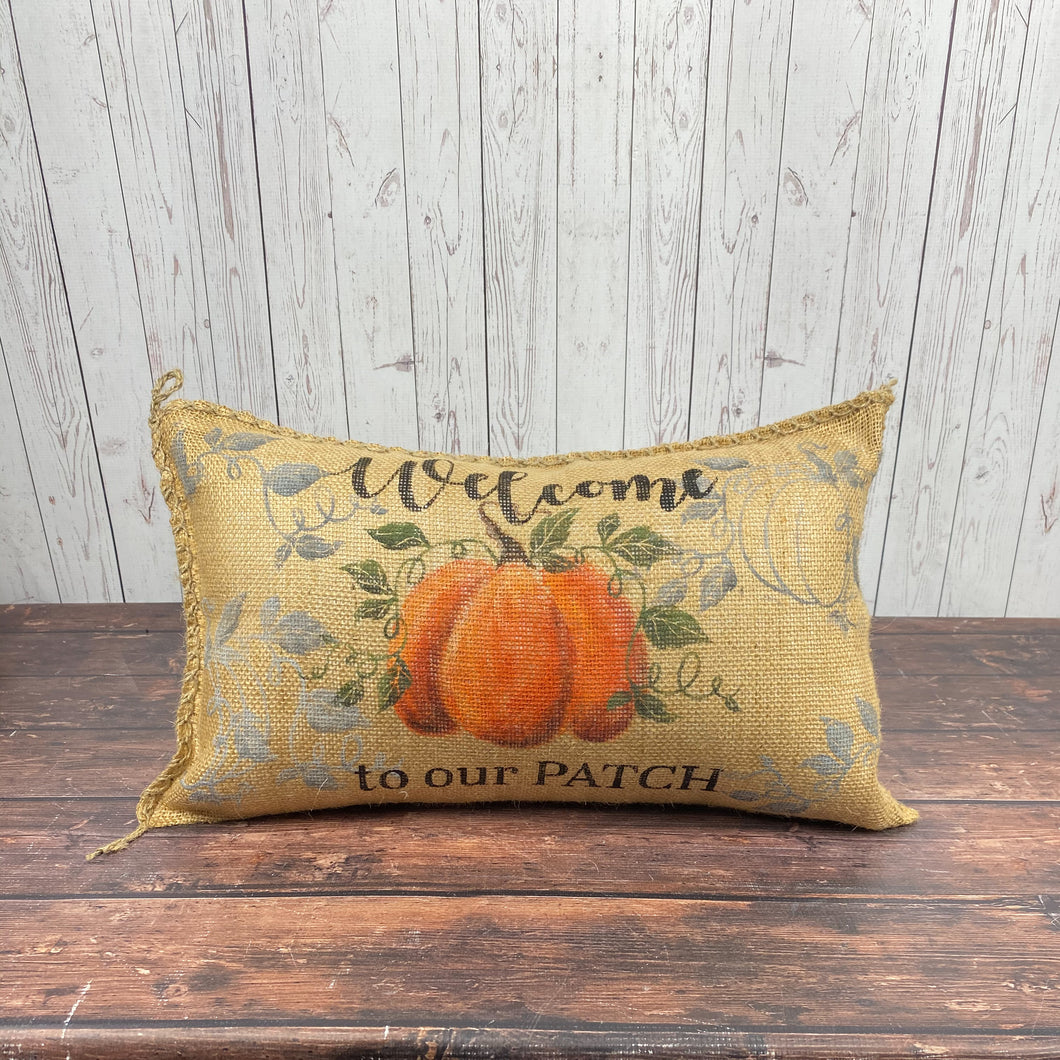 Welcome to our Patch Porch Pillow