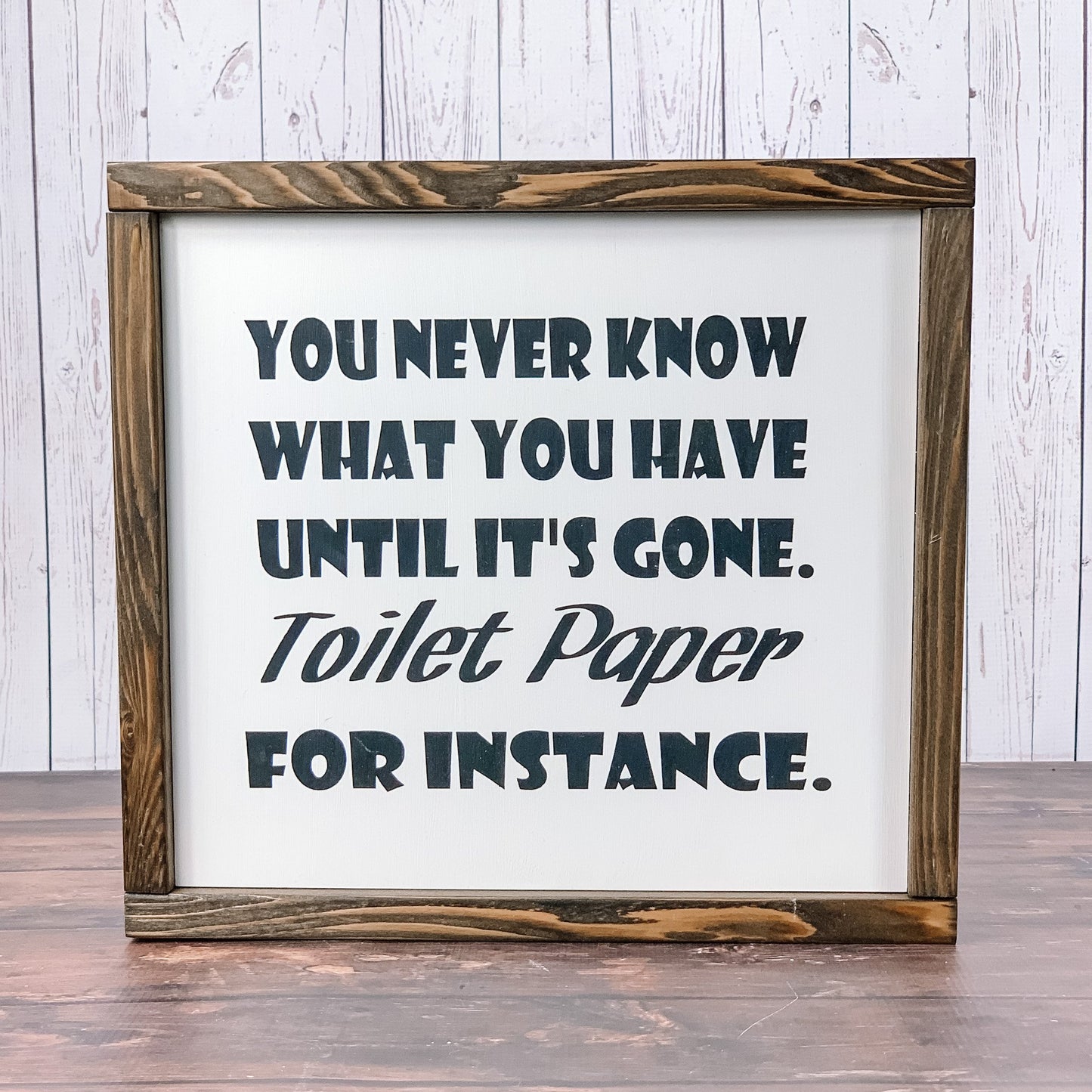 You never know what you have til its gone