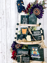Load image into Gallery viewer, Broom parking wood Halloween sign

