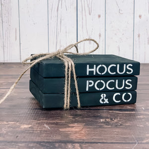 Hocus Pocus & Co. Faux Stacked Books