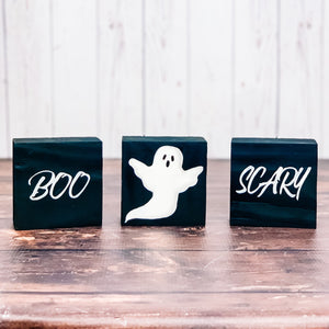 Boo Ghost Stackable Shelf Sitters