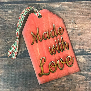 Made With Love Christmas Tag