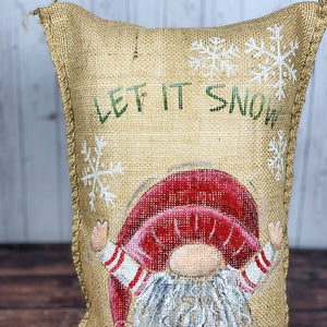Let it Snow Pillow - Christmas Home Decor