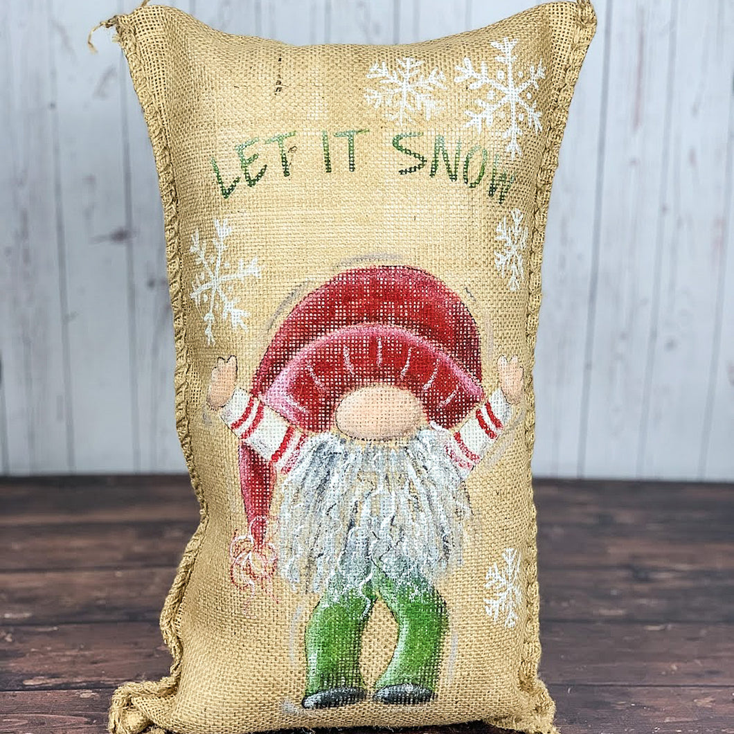 Let it Snow Pillow - Christmas Home Decor