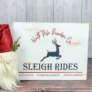 Sleigh rides sign