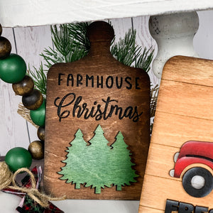 Farmhouse Christmas Bread Board