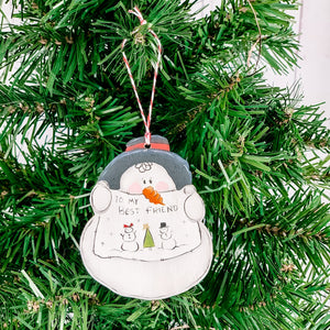 Snowman Best Friends Ornament