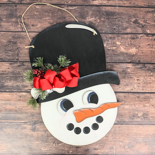 Snowman Door Hanger