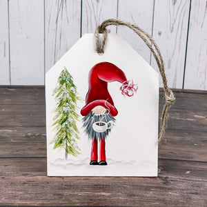 Gnome Christmas Tag