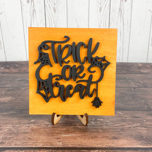 Trick or Treat 3D Sign