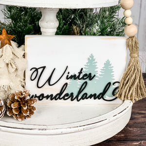Winter wonderland sign